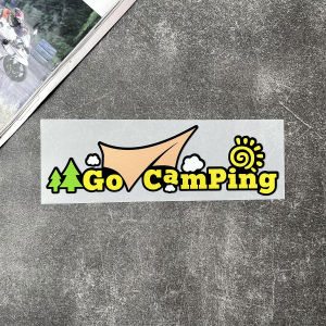 Dán cắm trại ô tô ngoài trời cắm trại phiêu lưu off-road xe dán kính phía sau thân hình dán trang trí chống miếng dán cào đề can chống nước Phản quang
