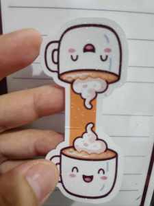 ready made and Personalized magnetic bookmark kawaii Korean cats dogs coffee bear unicorn kids