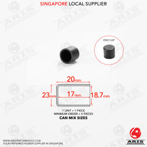 Black Silicone Rubber End Cap Heat Resistant Anti Slip Protective Cover