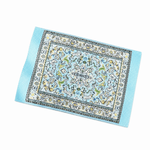 YUDESHUI Họa tiết hoa Thảm nhà búp bê Nhiều màu sắc 1/12 Thảm dệt nhỏ Sáng tạo Đạo cụ ảnh Tấm lót sàn mini Nhà búp bê