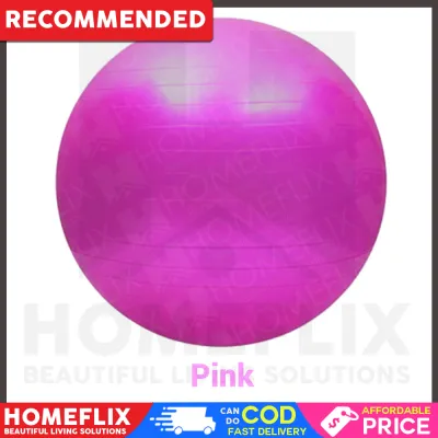Homeflix Large Yoga Ball 75cm Sport Swiss Ball Rhythmic Gymnastics Ball Withstand Voltage Environmental Protection Balance Ball Sports & Outdoors Exercise & Fitness Equipment Fitness Accessories Exercise Balls