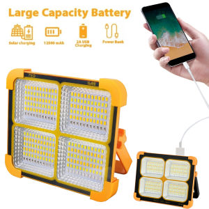 【New Arrival】 400W LED Solar Floodlight USB rechargeable Solar Emergency Light Outdoor Emerentor ฉุกเฉิน LED ไฟอุทกภัยไฟไหม้ฉุกเฉินไฟฉุกเฉิน