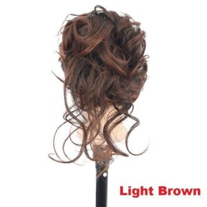 COMEMECO Natural Look Messy Bun Hair Piece Clip on Synthetic Hair Bun Clip Fashionable Chignon Claw Hairpiece Girl