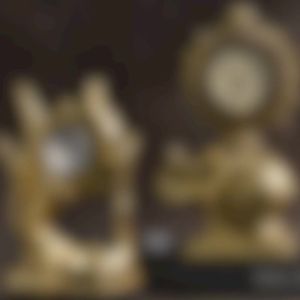 American Retro Animal Gold Clock - Home Decor Artwork