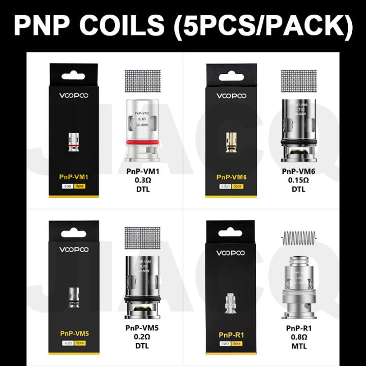 VOOPOO PNP OCC Coils 5pcs Voopoo Occ Voopoo Drag s / Drag X / Voopoo