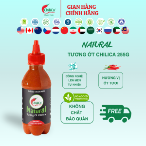 Natural Tương Ớt ChiliCa 255g - Lên Men Tự Nhiên Không Chất Bảo Quản Không Chất Điều Vị Không Hương Liệu