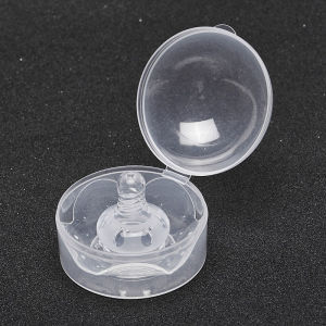 Hamshmoc Silicone mẹ cho con bú núm vú bảo vệ chống rò rỉ không chứa BPA miếng che núm vú cho bé cho con bú yếu tố cần thiết với hộp có thể giặt và tái sử dụng