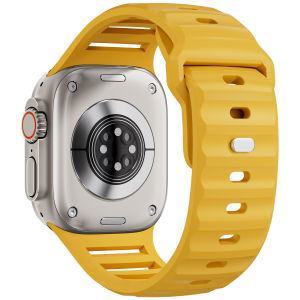 สายกีฬาสำหรับSmartwatch Ultra 2/Ultra 49 มม.45 มม.44 มม.42 มม.BreathableซิลิโคนLwatch series 9 8 7 6 5 4 3 2 1 สายรัดข้อมือ