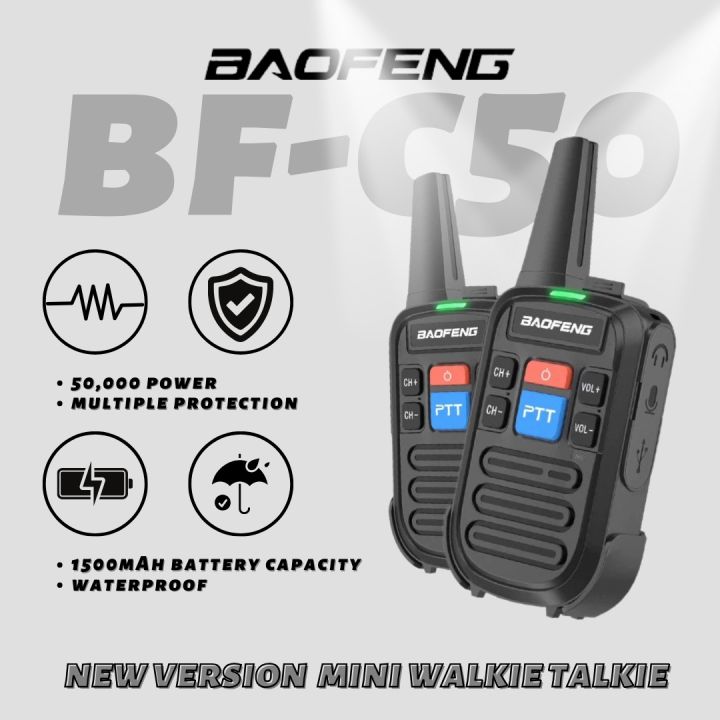 Baofeng BF-C50 Frequency 400-470MHz 16 Channels Mini Ultra Thin Walkie ...