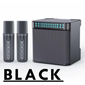 Bluetooth Speaker Wireless Dual Microphone Karaoker 3D with Dual Wireless Microphone Speake