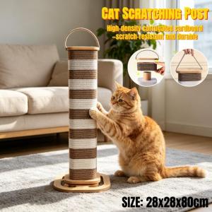 Cat Scratch Board Toy Turntable Durable Scratching Board Cat Supplies Cats Grab Column Cats Climbing Frame Pet Product
