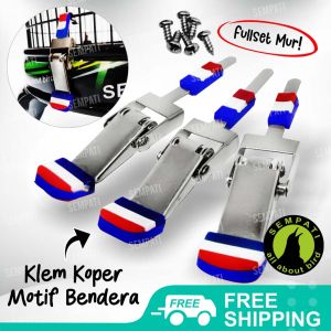 SEMPATI Jepitan Tebok Klem Koper Overpal Merek Sempati Plat Karet Sangkar Kandang Burung Lovebird Motif Prancis JKPRC