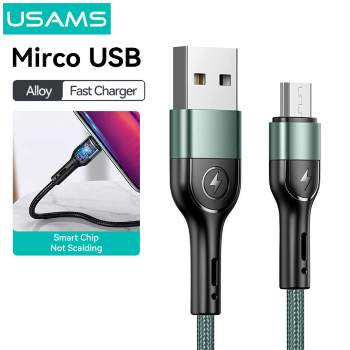 USAMS Micro USB Fast Charging Cord For Android Phone Charger Micro - Main Image