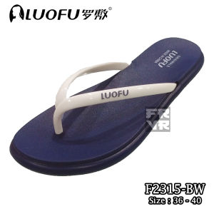 Sendal Flat Wanita Multiwarna Wanita Luofu F2315-BW