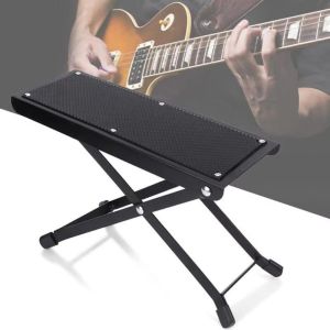 COPOTIYA Folding Guitar Footrest Pedal 4-Height Adjustable Guitar Pedal Stool Durable Non Slip Classical Guitar Footstool Guitar Accessories