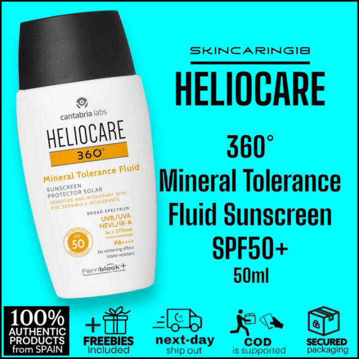 HELIOCARE 360° Mineral Tolerance Fluid SPF50 Sunscreen 50ml by ...