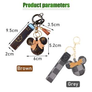 Gantungan Kunci Mobil Berbentuk Mickey Keychain Gantungan Kunci Tas Kulit