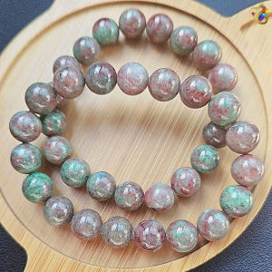 Premium Grade Natural Dual-Tone Red Green Ruby Red Garnet Bracelet