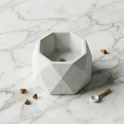 Tempat Bakar Buhur Arang Aesthetic Premium dengan Desain Geometris untuk Dekorasi Meja