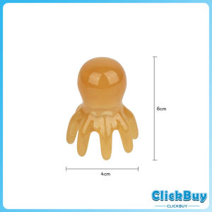 C.B.【มีสินค้าในสต๊อก】หวีนวดทรงปลาหมึก หนังศีรษะ ใบหน้า เครื่องขูดร่างกาย วัสดุเรซิน หวีดูแลความงาม Scalp comb