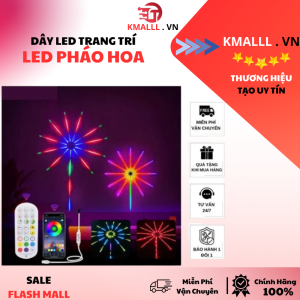 Đèn LED pháo hoa đổi màu Trang Trí Thông Minh USB Bluetooth Khiển Từ Xa Hình Pháo Hoa / Giáng Sinh