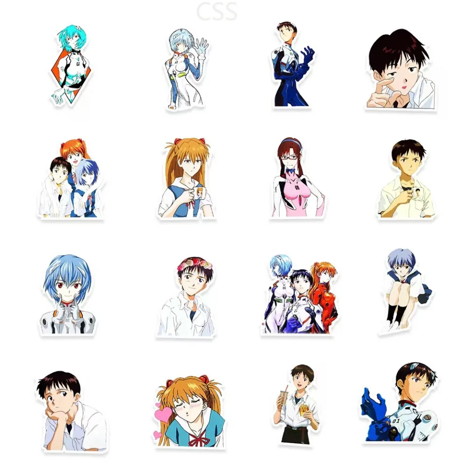 50Pcs/Set EVA Anime Waterproof Stickers NEON GENESIS EVANGELION Graffiti  Sticker Good Quality | Lazada PH