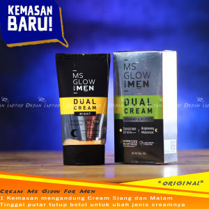 MS Glow For Men Cream Day Night Energy Bright Siang dan Malam Cerahkan Wajah