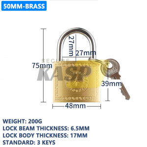 20MM TO 63MM Security Brass Padlock With Key For Sheds Storage Unit School Gym Locker Fence Toolbox
