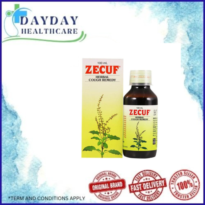 ZECUF HERBAL COUGH REMEDY SYRUP 100ML ( EXP DATE 03/2028) Lazada