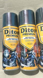 Pilok Cat Diton Premium Paket Lengkap 4 Kaleng Black Vulcano Hitam 9491 Primer Grey 9120 Black 9109 Clear Gloss 9128 400cc Pilox Paketan Cat Semprot Special Spray Paint
