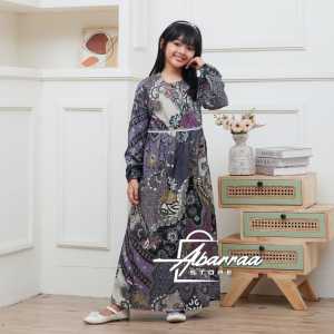 BATIK GAMIS ANAK PEREMPUAN TERBARU USIA 5-10 TAHUN