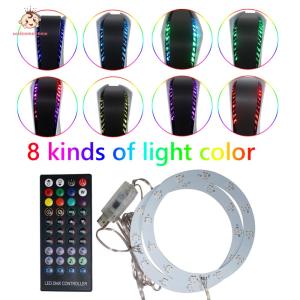 Welcomehome RGB Host Light Strip with Remote Control Light Bar Decals Pickup Function Game Console LED Light Accessories for PS5 Console