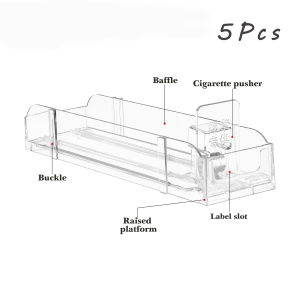 5Pcs Rak Supermarket Rak Minimarket Rak Pusher Display Akrilik