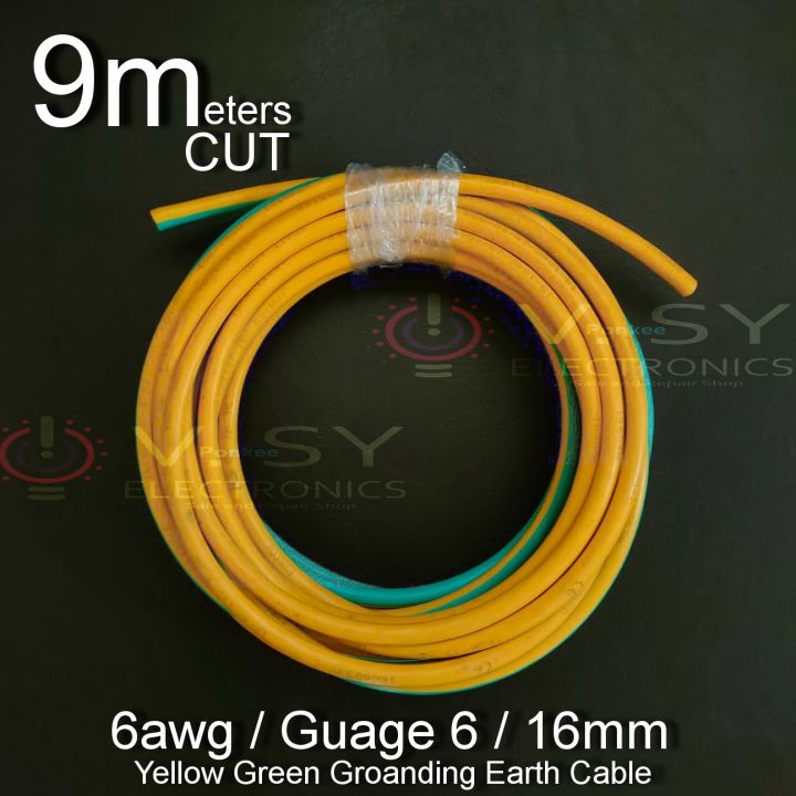 9 Meters Cut Gauge 6 / AWG 6 / 16mm / 6AWG Battery Cable Grounding