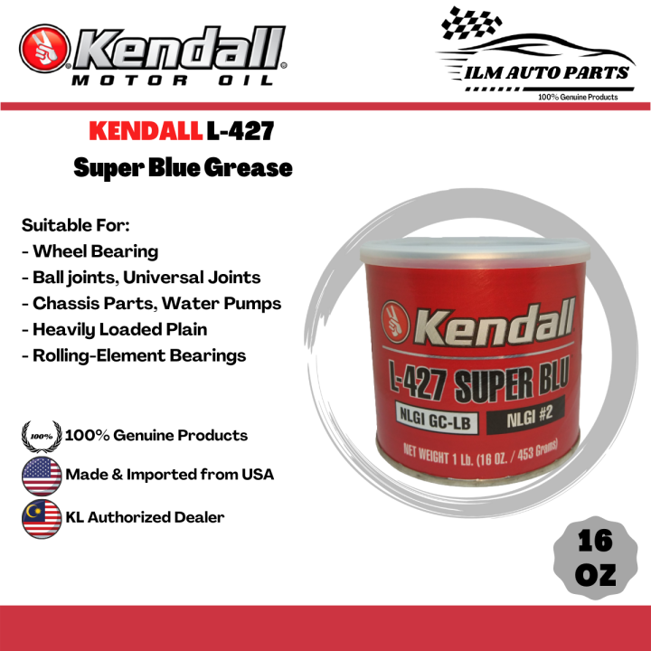 Kendall Super Blu Grease, NLGI #2 GC-LB - Multipurpose Extreme Pressure Lubricant 12 thumbnail image