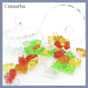 [Cumarba] 20pcs MINI Resin เครื่องประดับหมีที่มีสีสัน DIY งานฝีมือตุ๊กตาตกแต่งลูกกวาด