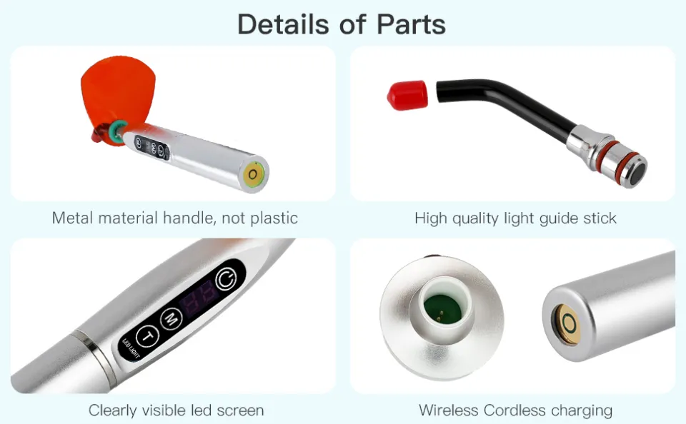 Dental Curing Light Wireless Led Dental Light Curing Lamp Cordless