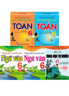 COMBO BỘ SÁCH THAM KHẢO TOÁN - VĂN - KHOA HỌC TỰ NHIÊN LỚP 6 (BÁM SÁT SGK KẾT NỐI TRI THỨC VỚI CUỘC SỐNG) (BỘ 5 CUỐN) - HA