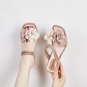 Free Shipping Versatile Outdoor Sandals For Women Summer Beach Style Thick Heels Non-Slip Mid-Heel Height-Increasing Two-Way Wear Comfortable Soft Soles For Work