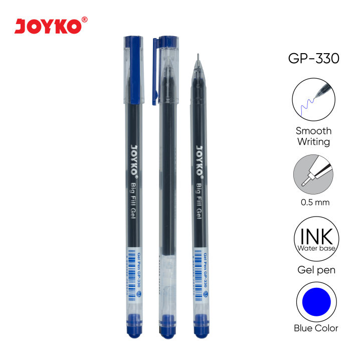 Gel Pen Pulpen Pena Joyko GP330 Big Fill Gel 0.5 mm Lazada Indonesia