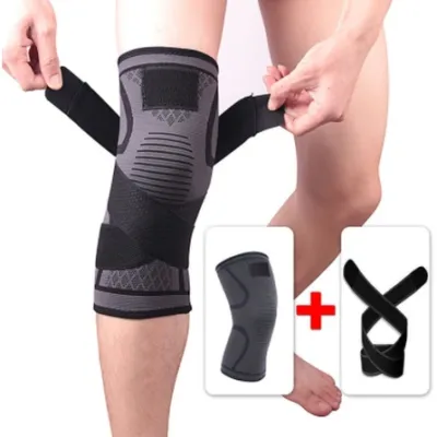 Băng đầu gối có dây Băng Quấn Đầu Gối Băng gối thể thao bóng đá bóng chuyền co giãn đàn hồi cao cấp Tập GYM - 1 chiếc