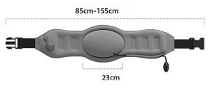 Inflatable Back Support Pillow for Travel Foldable Travel Back Pillow for Airplane Office Car Home Adjustable Belt  Hand-Press Inflation Compact & Lightweight