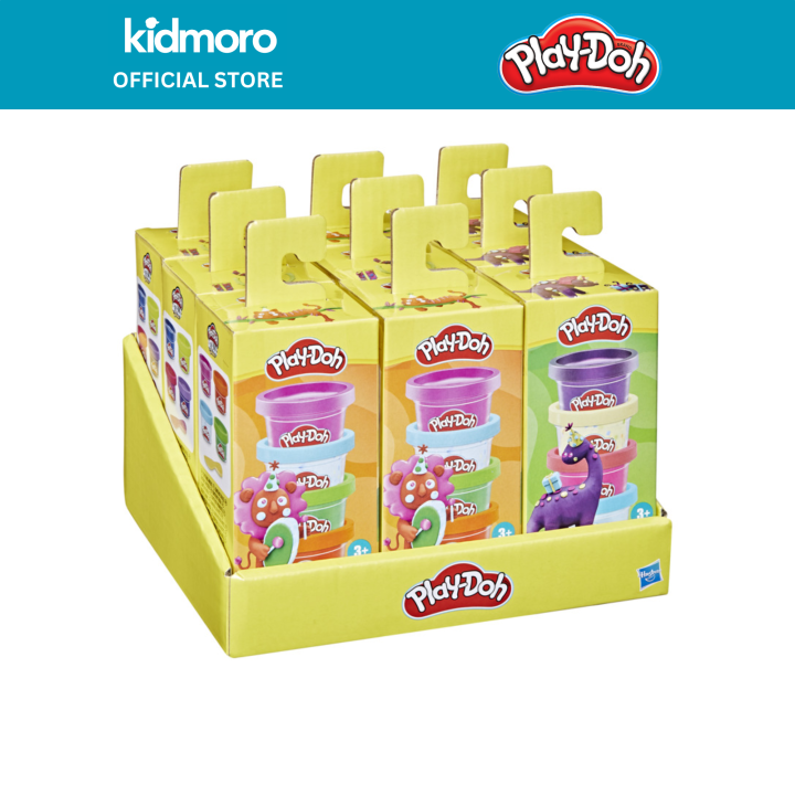 Play-Doh Zoo, Dino, Monster Mini Color 4-Pack Modeling Compound