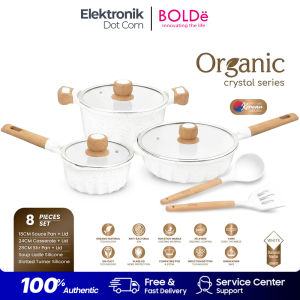 NEW BOLDE PANCI SET/BOLDE SUPER PAN ORGANIC WHITE CRYSTAL SERIES isi 8 Pcs