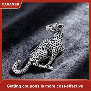 【CANAMEK】 Leopard Trâm pin đồ trang sức động vật Áo khoác mùa đông ăn mặc bên phụ kiện Quà Tặng