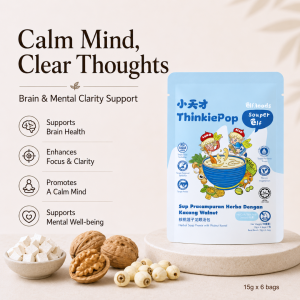 [Elf Foods] ThinkiePop GMP No Cook Herbal Soup | Focus & Mental Wellness | Souper Elf