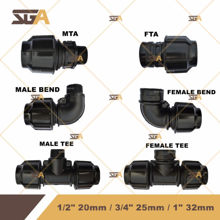 Poly store pipe fittings