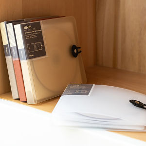 Canhtq Transparent Color Plastic Disc CD Case DVD Holder Wallet Storage Bag Organizer Cover Bag Box CD DVD Album Box Cases With Buckle