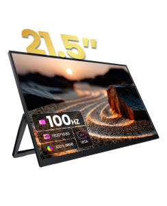 【SG Local Warehouse】ZSCMALL 18.5”/21.5“/23.8” FHD 1080P 100 Hz  Portable Monitor wireless&Battery Build in 5000mAh lasts for 4 hours monitor 100% sRGB FHD HDR USB HDMI with VESA Ultra Slim Portable Laptop Monitorfor Computer Switch Phone