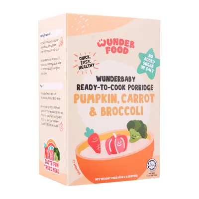 Wunderfood - Ready-To-Cook Porridge - Pumpkin Carrot And Broccoli